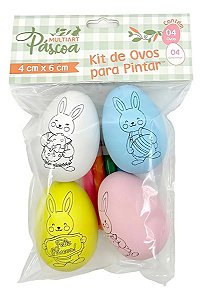 KIT COM 4 OVINHOS E 4 MINI CANETINHAS PASCOA