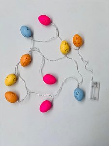 CORDAO LUZ OVOS 10 LEDS 2M PASCOA