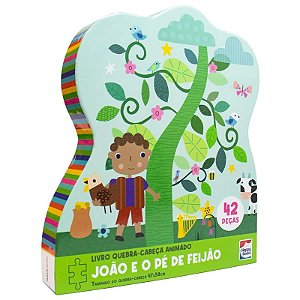 LIVRO QUEBRA CABECA ANIMADO JOAO E O PE DE FEIJAO