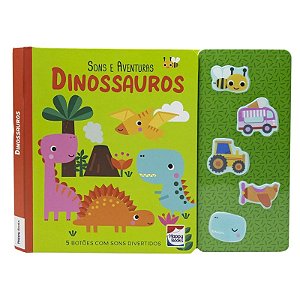 LIVRO SONS E AVENTURAS DINOSSAUROS