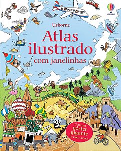 LIVRO ATLAS ILUSTRADO COM JANELINHAS