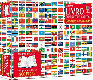 LIVRO BANDEIRAS DO MUNDO LIVRO COM QUEBRACABECA