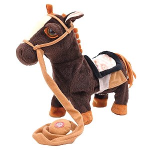 BRINQUEDO DE TECIDO COM MECANISMO CAVALINHO: PRETO