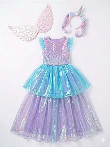 FANTASIA UNICORNIO AZUL TAM P