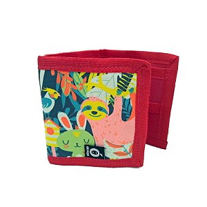 CARTEIRA INFANTIL BICHO PREGUICA