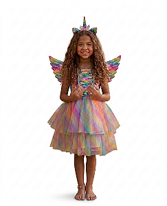 FANTASIA UNICORNIO LANTEJOULA COLORIDA 3PCS