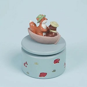 CAIXA DE MUSICA BARCO RAPOSINHA E URSO
