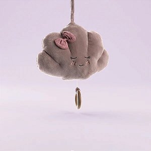 MOBILE DE TECIDO CONCHA MUSICAL LILAS