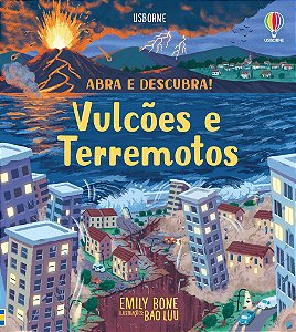 LIVRO VULCOES E TERREMOTOS ABRA E DESCUBRA