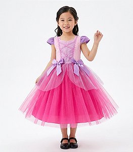 FANTASIA VESTIDO PRINCESA RAPUNZEL C LACOS