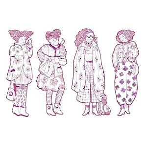 SILHUETAS ROSEMARY E AMIGAS