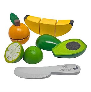 KIT FRUTAS C CORTE ABACATE BANANA LARANJA LIMAO