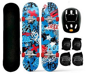 SKATE COM ACESSORIOS SETA