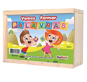 JOGO VAMOS FORMAR PALAVRAS CX MADEIRA