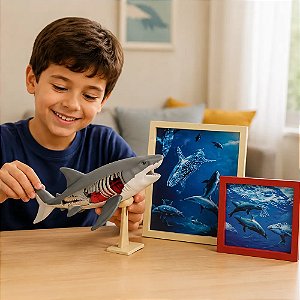 BRINQUEDO ANATOMIA 3D TUBARAO