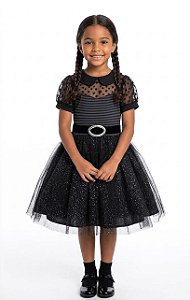 FANTASIA HALLOWEEN BRUXA LISTRADA PRETO