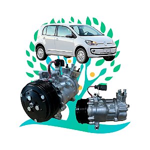 Compressor Doowon DV9 Volkswagen UP 2014>/ Fox 2011>/ Gol / Voyage G6 2017> 3 CILINDROS