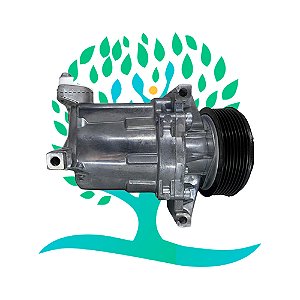 Compressor 10S11C Renault Fluence / Tiida / Nissan March - 12 Volts Polia 7pk