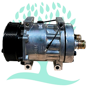 Compressor Sanden 8144 Case 821/W20E/621/721/821/921/Dynapac CA250/ New Holland W130/W170/W190/W230/Tector 260E 24V