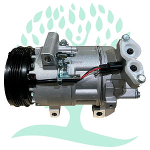 Compressor Modelo Valeo Renault Logan / Sandero 1.0 2014 Até 2018 - 12 Volts Polia 4pk