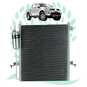 Condensador Mitsubishi L200 Triton HPE Gasolina V6 / Diesel 2007 Até 2011 / Pajero Dakar (Marelli)
