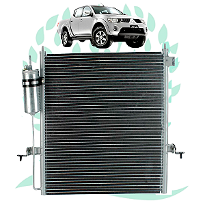 Condensador Mitsubishi L200 Triton HPE Gasolina V6 / Diesel 2007 Até 2011 / Pajero Dakar