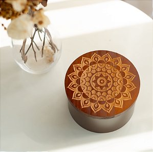 Caixa Lata Organizadora Decorativa Mandala