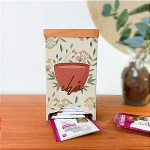 Porta Chá vertical Off White