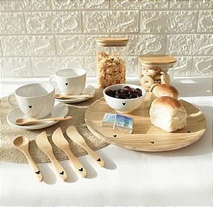 Conjunto Café da Manhã Coração