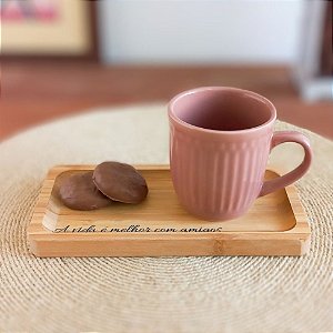 Bandeja mensageira com Caneca Amigos