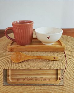 Conjunto Café com Beijo e Cafuné