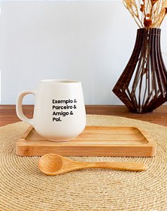 Conjunto Café com Afeto Pai - Caneca com Bandeja