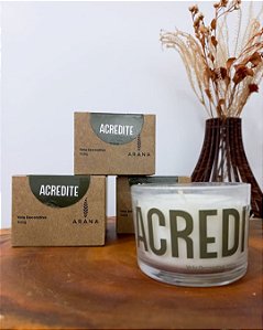 Vela Aromática Palavras do Bem Acredite