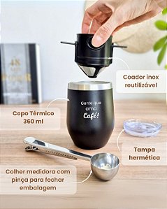 Conjunto Café do do meu jeito - Gente que ama café