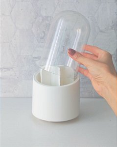 Organizador Giratório de Maquiagem e Canetas