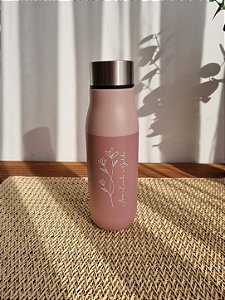 Garrafa Térmica Rosa Gelado Quente Presente