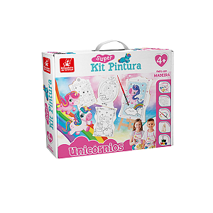 Super Kit Pintura Unicórnio Brincadeira de Criança