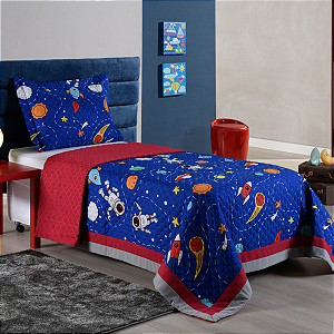 Cobre Leito SPACE 2 pc Azul Escuro