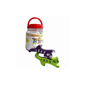 Gatos Manhosos - Brinquedo Educativo Equilíbrio Madeira Brinqmutti