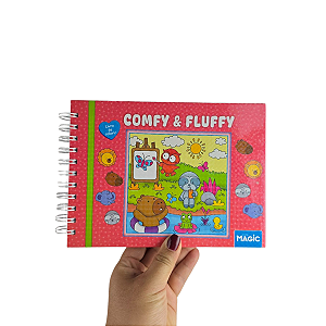 Livro P/ Colorir Comfy & Fluffy 21,5x15,8cm em Papel Magic Kids