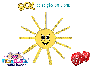 Sol da Adição com os números em Libras