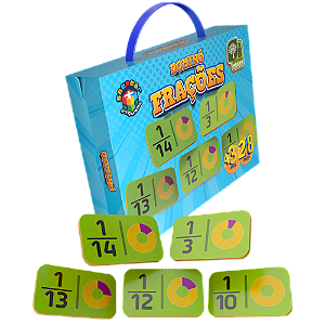 DOMINÓ DAS FRAÇÕES EM MDF