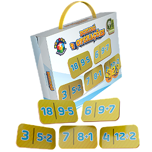 DOMINÓ DAS 4 OPERAÇÕES EM MDF