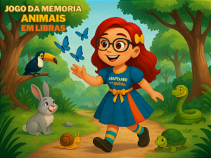Jogo da MEMÓRIA Animais em Libras