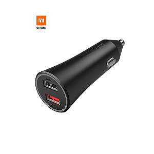 Carregador Veicular 37W 2 Portas USB Preto Original - Xiaomi