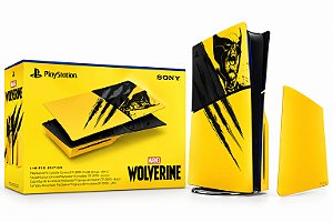 Tampas para Console PS5 Slim Wolverine Marvel Edição Limitada