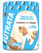 PASTA DE AMENDOIM NUTRATA WHEY SABOR COOKIES & CREAM 600G