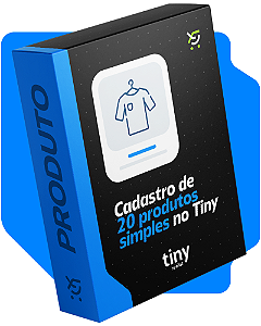 Cadastro de 20 produtos simples no Tiny