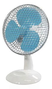 Ventilador de Mesa e parede Personal 20w 110v 18cm Branco e Azul - Fame