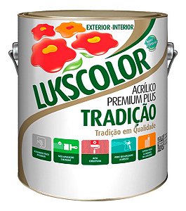 Tinta Parede Latex Premium Lukscolor Galão 3,6 Litros - Branco
